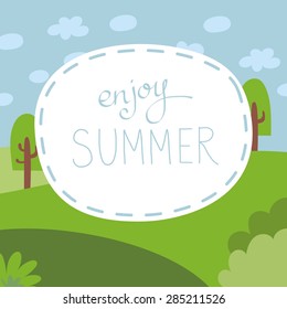 summer vector card design
