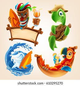 summer vector cartoon