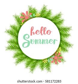 summer vector element ,summer sale flyer , party flyer .