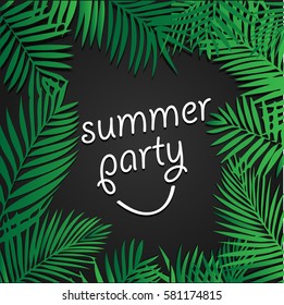 summer vector element ,summer sale flyer , party flyer .