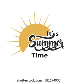 summer vector element ,summer sale flyer , party flyer .