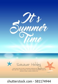 summer vector element ,summer sale flyer , party flyer .