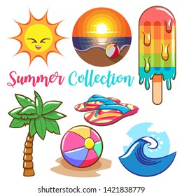 summer vector graphic design clipart