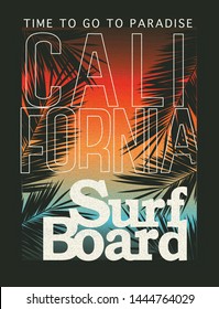Summer vector graphic design for t shirt