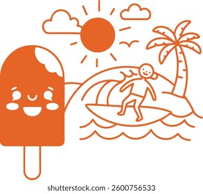 Summer vector Graphic vector  Illustration