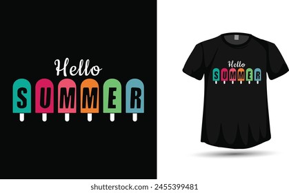Summer vector graphic tshirt design 
