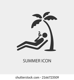 Sommervektorsymbol-Illustrationszeichen