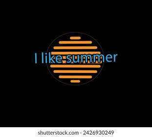 "Vector de verano, icono, signo, símbolo."