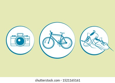 Summer vector icons for decoration