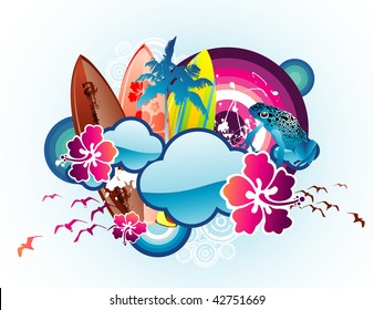 summer vector illustration