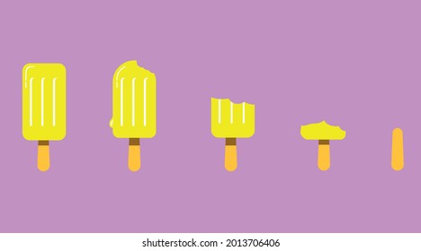 Summer vector illustration with  cartoon. Colorful and clean design style ready to use