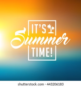 summer vector illustration design part tag pattern on defocus scene for travel agency advertisement classical vacation summer nature landscape travel season abstraction holiday scene tourism earth sky
