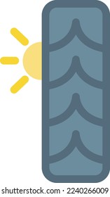 ilustración de verano vectorial en un fondo transparente. Símbolos de calidad superior. Iconos vectoriales de color de línea para el concepto y el diseño gráfico.
