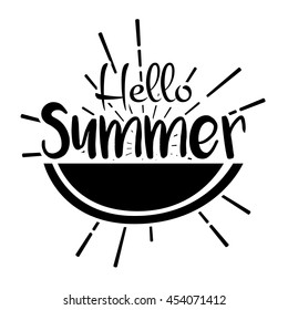 Summer vector illustration quote for logo and poster