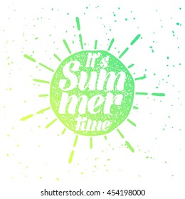 Summer vector illustration quote for logo and poster