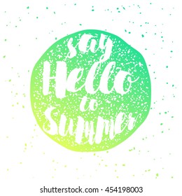 Summer vector illustration quote for logo and poster