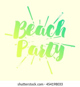 Summer vector illustration quote for logo and poster