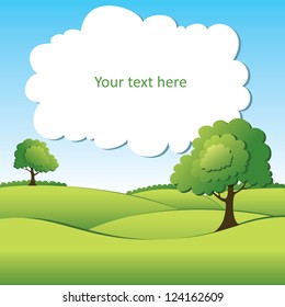 Summer vector landscape