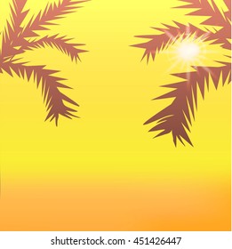 Summer vector poster.