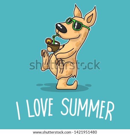 Similar – Image, Stock Photo hello! kangaroo Kangaroo