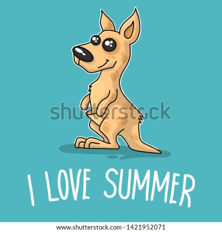 Similar – Image, Stock Photo hello! kangaroo Kangaroo
