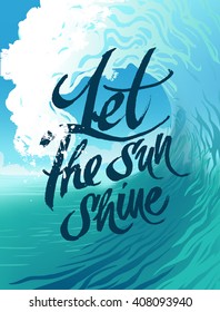 Summer Vector Poster Sea Wave