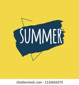 Summer Vector Template Design Illustration