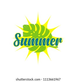 Summer Vector Template Design Illustration