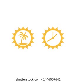 Summer vector template. Summer logo