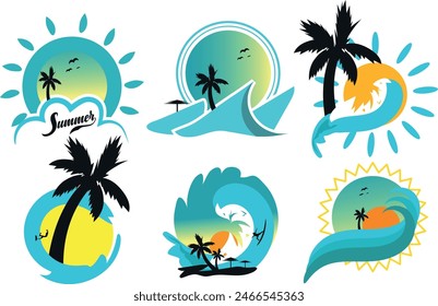 Summer vector trendy t shirt design 