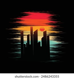 Camiseta tipográfica de Vector de verano Diseño 