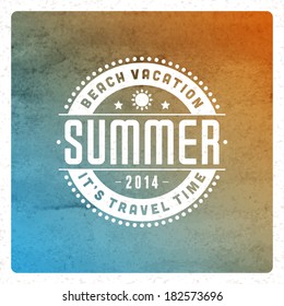 Summer vector typography poster design. Summer holidays message design vector background. 