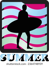 Summer vector typography t-shirt design