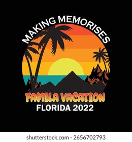 summer vector typography t-shirt design templat.