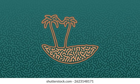 Ambiente de verano Abstractas con fondo de gradiente fresco con palmeras para el Fondo de pantalla