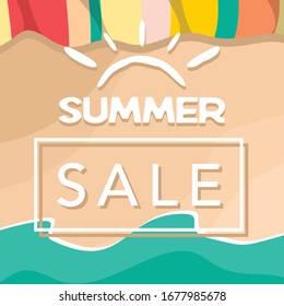 Summer Vibe Greeting Card Template