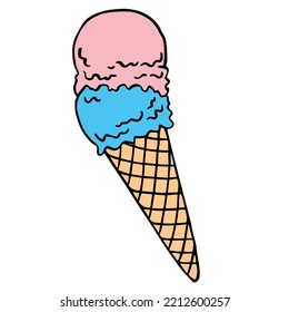 Summer Vibe Themed Colored Drawing