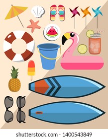 Summer Vibe Vector Set A