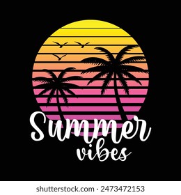 Summer Vibes 2024 t-shirt design