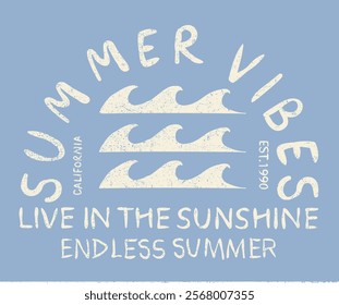 Summer vibes artwork. Sunshine paradise graphic print design. Surf club design. Beach modern abstract art. Enjoy beach life. Endless summer artwork. Live in the sunshine.