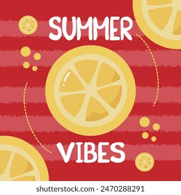 Summer vibes background lemon fresh fruit summer 