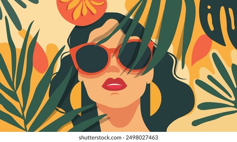 Summer vibes banner -  vector
