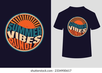 Summer vibes Bundle Vector T- shirt design