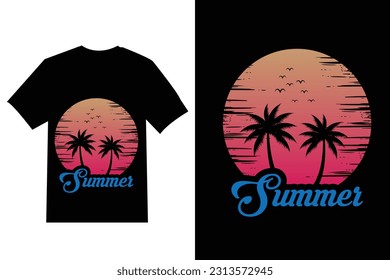  summer and vibes California Ocean side stylish t-shirt and apparel trendy design with ,print, vector illustration. 