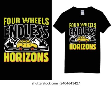 Summer vibes California - Retro car with trees and city on the background, Summer t-shirt design, Custom vector illustration. 