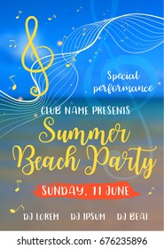Summer vibes card. Vector illustration
