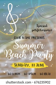 Summer vibes card. Vector illustration