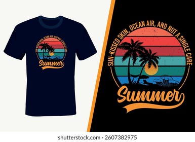 Summer Vibes Collection: Trendy Beach, Surfing, Sunset and Ocean-Inspired T-Shirt Designs for Endless Sunshine Days