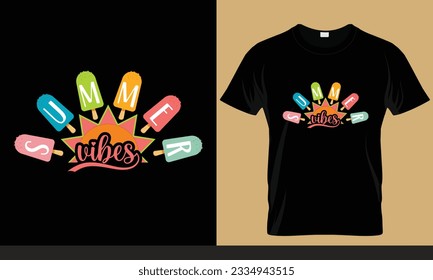 Summer vibes custom t-shirt design