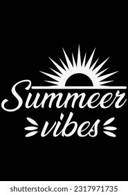 Summer Vibes eps cut file for cutting machine